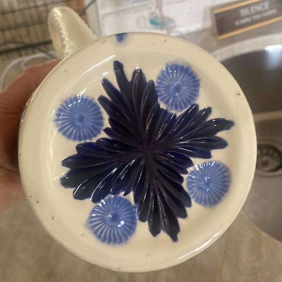 5/$20 Handcrafted Vintage Floral Ceramic Pitcher - Picture 4 of 6